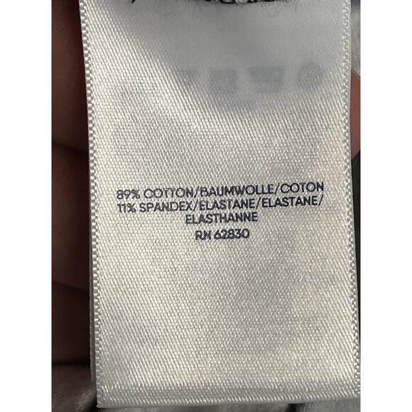 Lands End Pants Womens Medium Black White Starfish Straight Leg Stretch Print - Picture 8 of 10